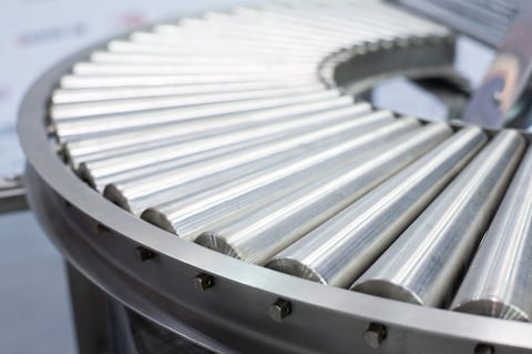 Food automated processing machines with smooth rollers
